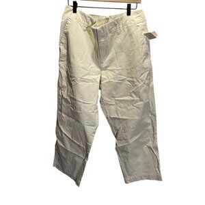 A New Day Womens Straight-Leg High-Rise‎ Stretch Pants 14R Beige